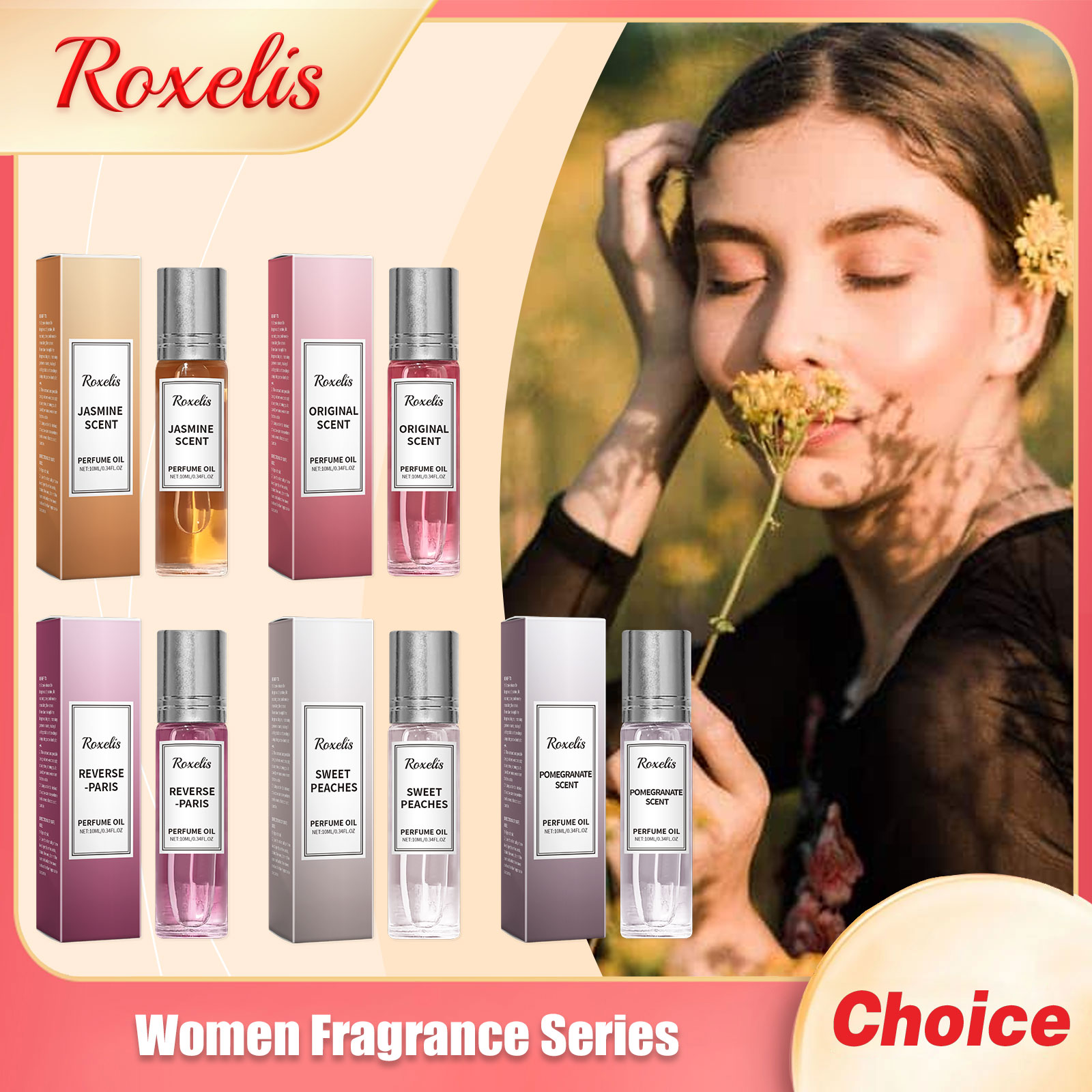 Perfume Jasmine Fragrance - عطور نسائية بالفيرومونات للاستخدام اليومي والمواعيد،