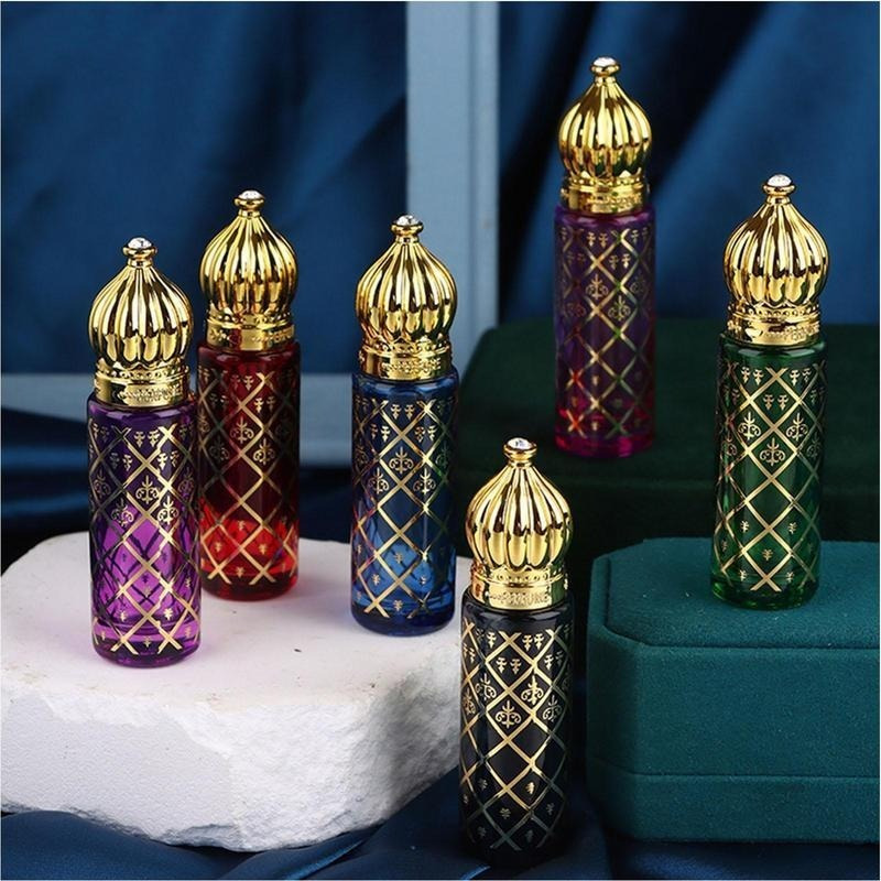 Perfume Fragrance Dubai - زجاجات عطر زجاجية دائرية، زجاجة زيت
