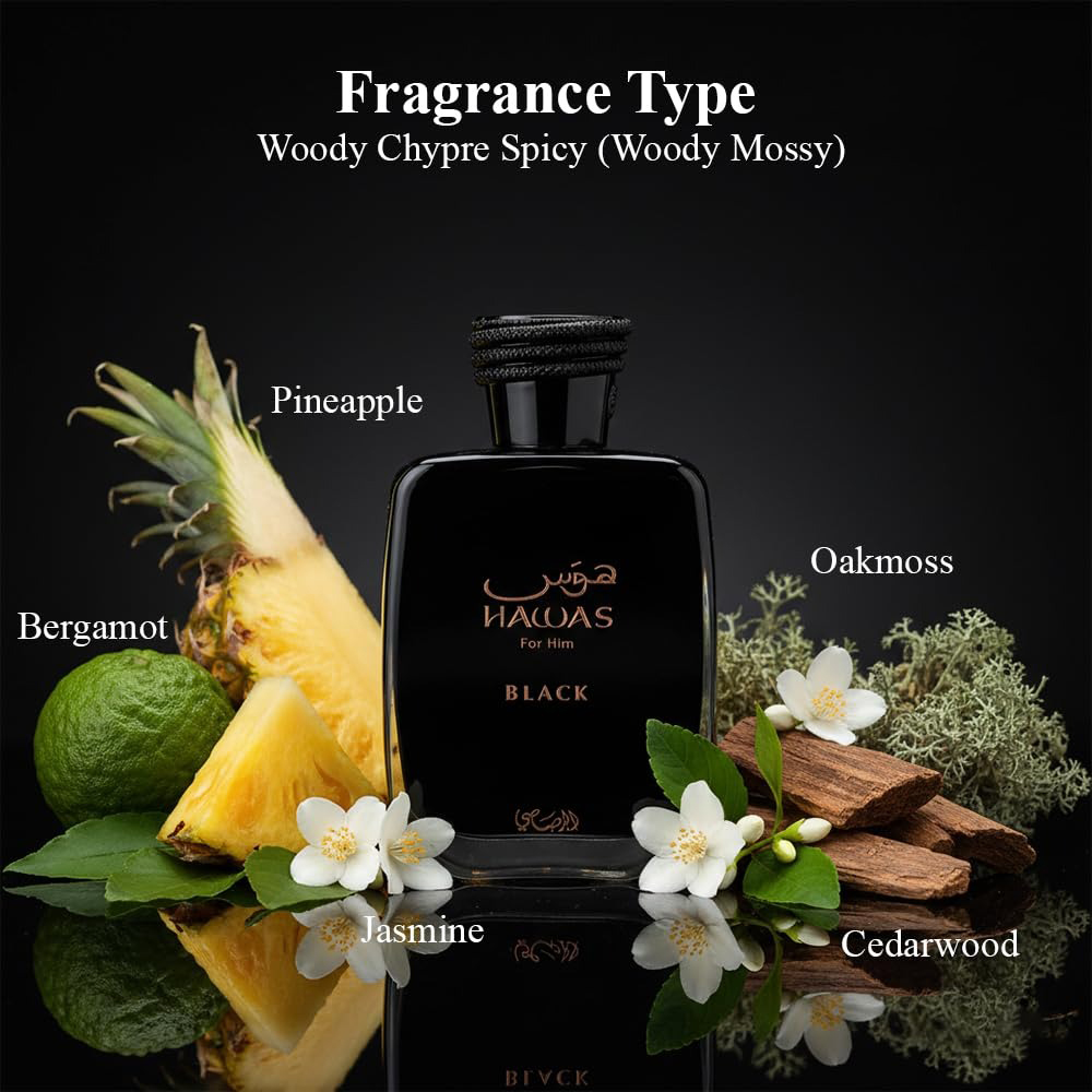 عطر هواس بلاك من راساسي للرجال - مراجعة Perfume Fragrance Man وسعره
